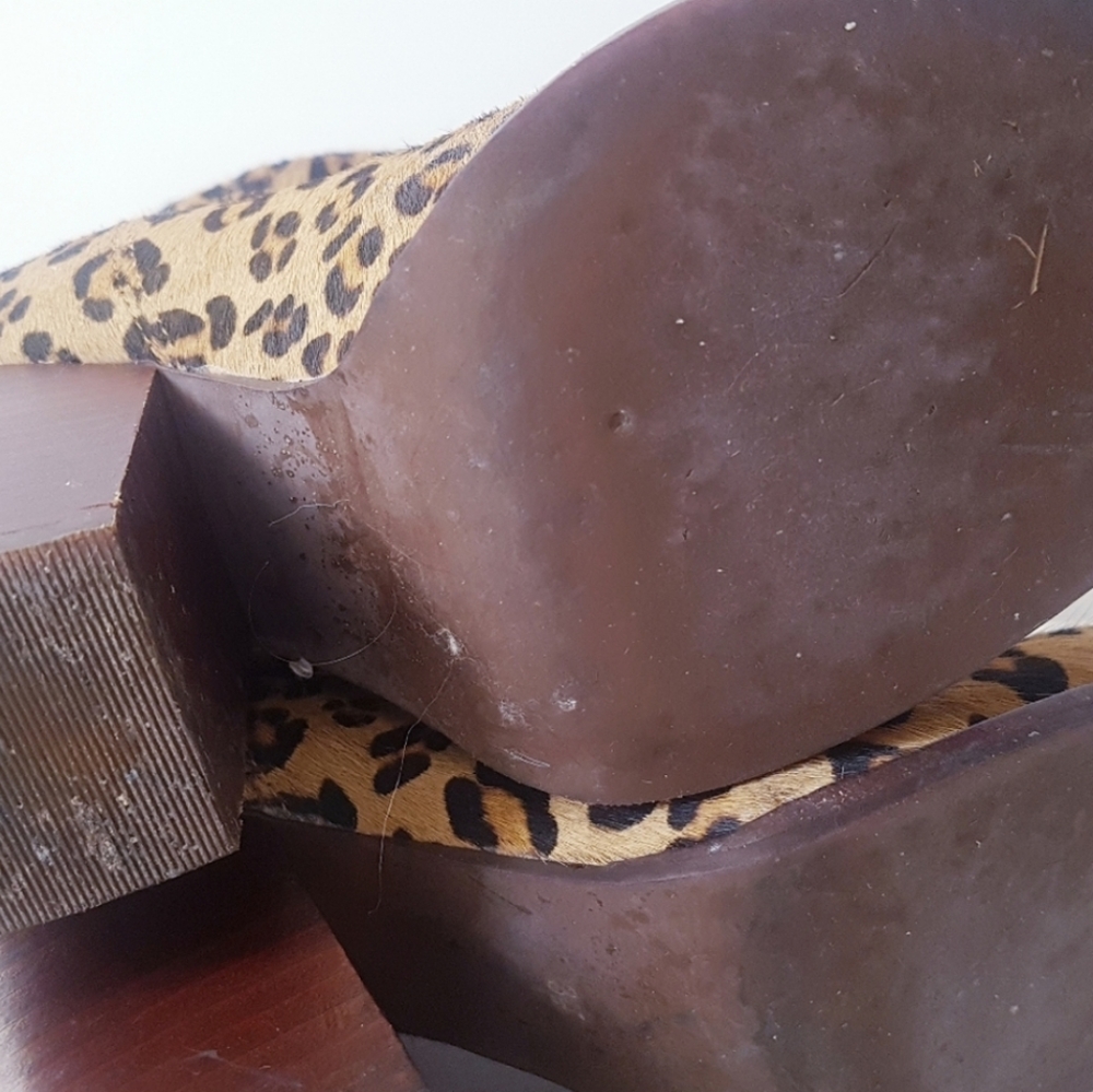 JEFFREY CAMPBELL Leopard Calf Hair Rumble Booties - Picture 9 of 10
